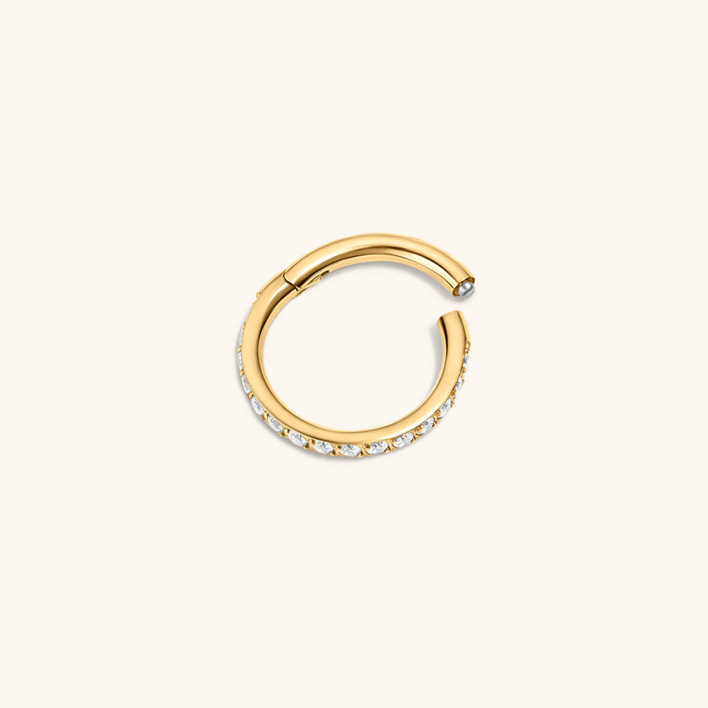 Eternity Cartilage Hoop in 14k Gold